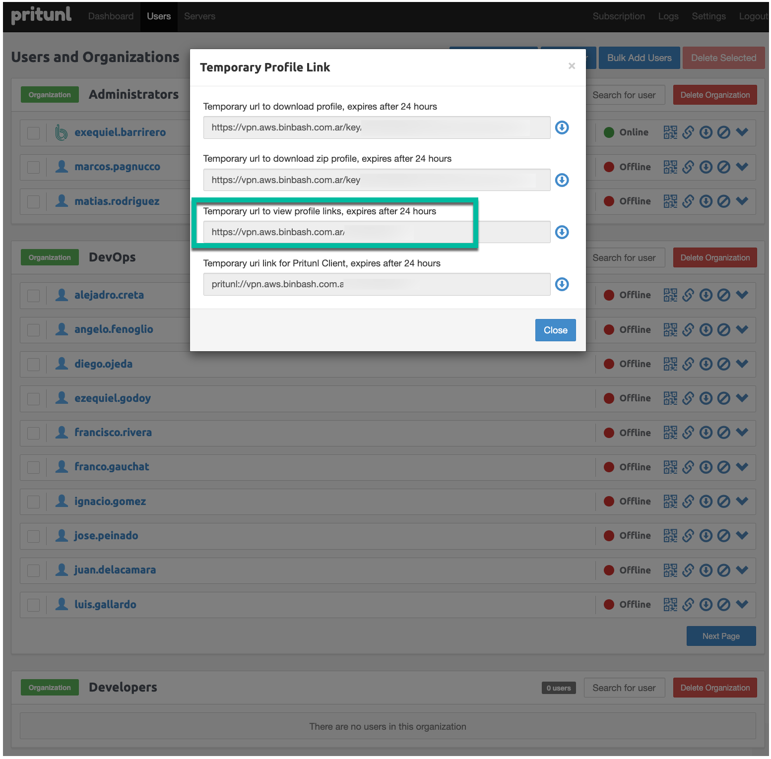 leverage-vpn-pritunl